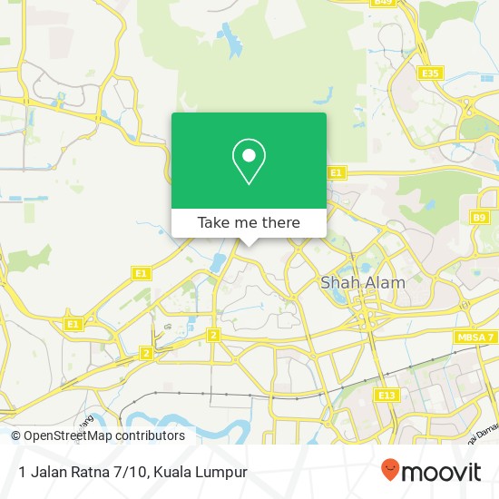 Peta 1 Jalan Ratna 7/10