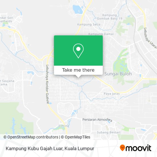 Kampung Kubu Gajah Luar map
