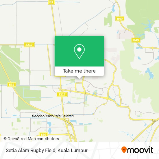 Setia Alam Rugby Field map