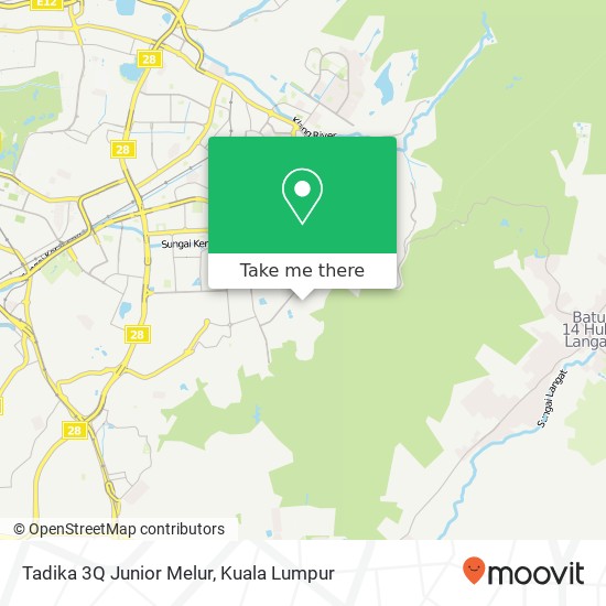 Tadika 3Q Junior Melur map