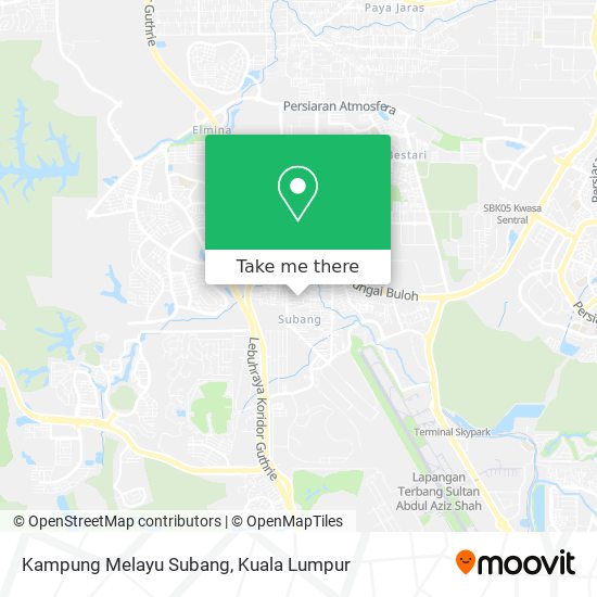 Peta Kampung Melayu Subang