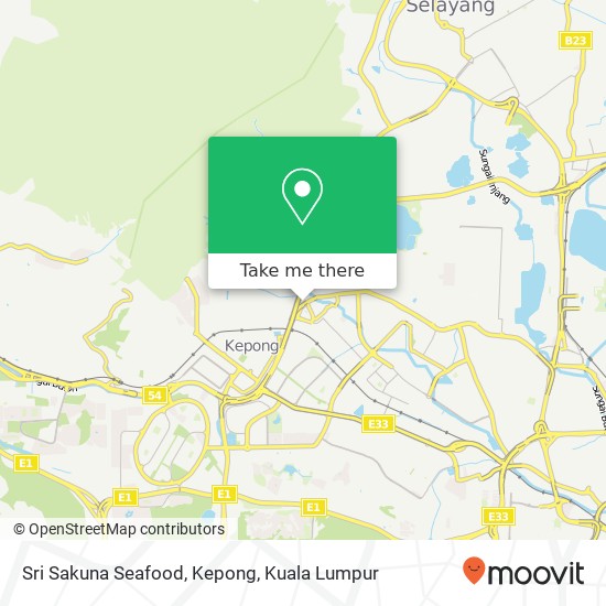 Sri Sakuna Seafood, Kepong map