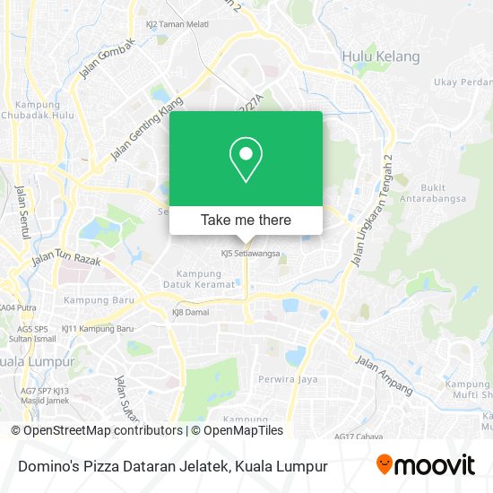 Domino's Pizza Dataran Jelatek map