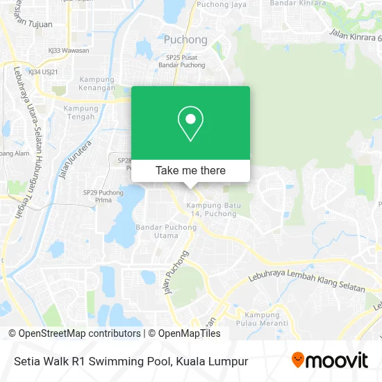 Setia Walk R1 Swimming Pool map