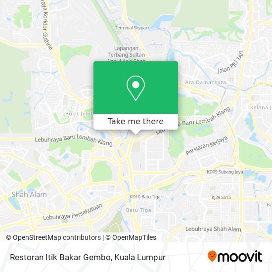 Peta Restoran Itik Bakar Gembo