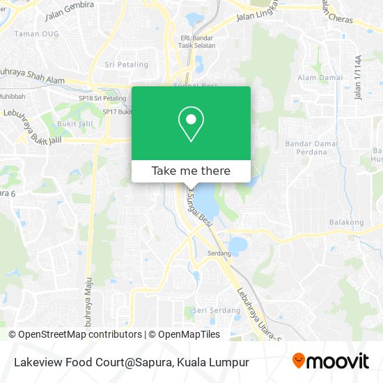 Peta Lakeview Food Court@Sapura