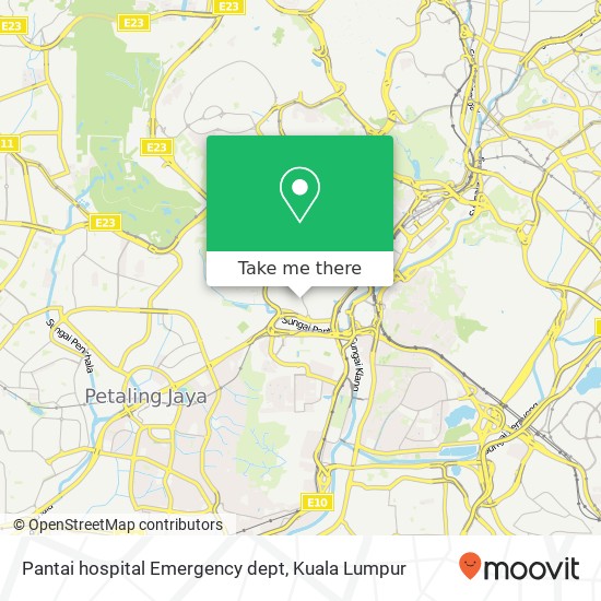 Pantai hospital  Emergency dept map