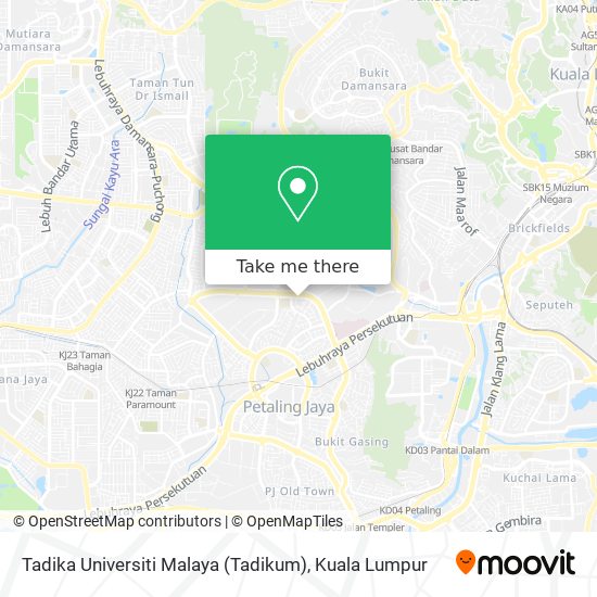 Peta Tadika Universiti Malaya (Tadikum)