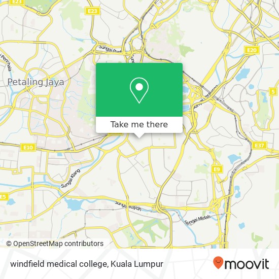 windfield medical college map