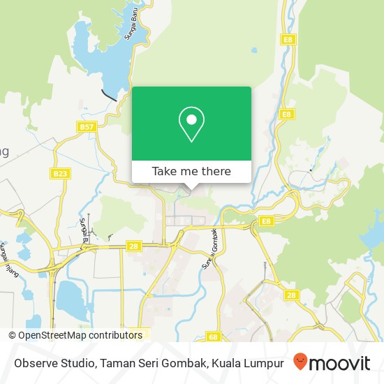 Observe Studio, Taman Seri Gombak map