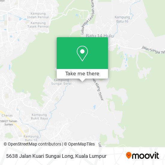 Peta 5638 Jalan Kuari Sungai Long