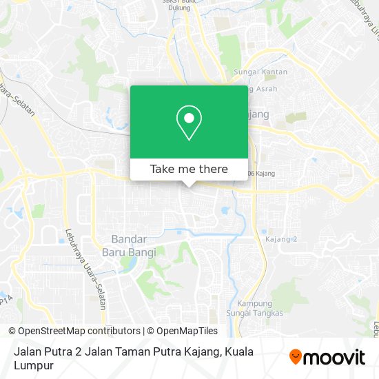 Jalan Putra 2 Jalan Taman Putra Kajang map