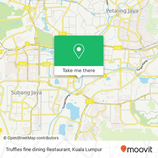 Truffles fine dining Restaurant map