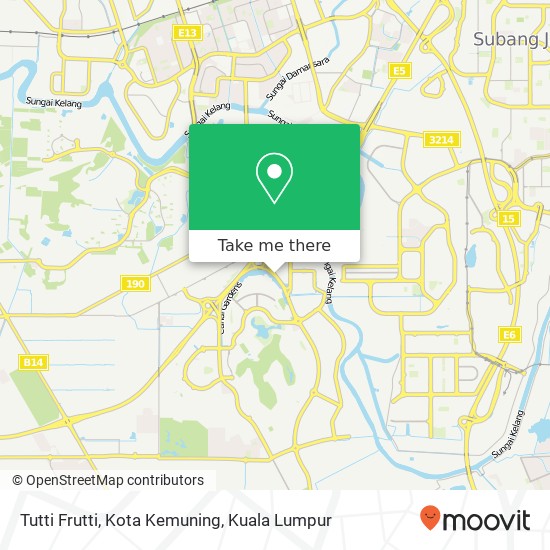 Tutti Frutti, Kota Kemuning map