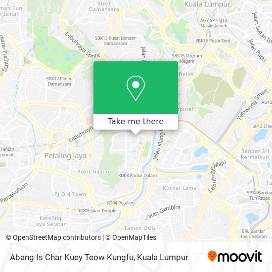 Abang Is Char Kuey Teow Kungfu map