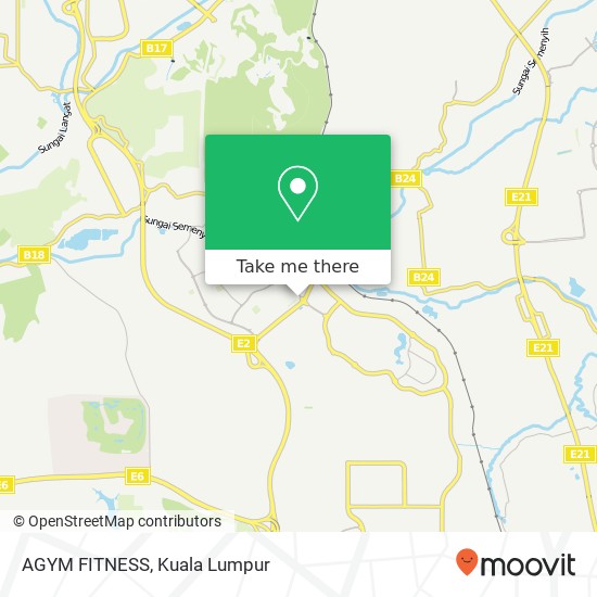 AGYM FITNESS map