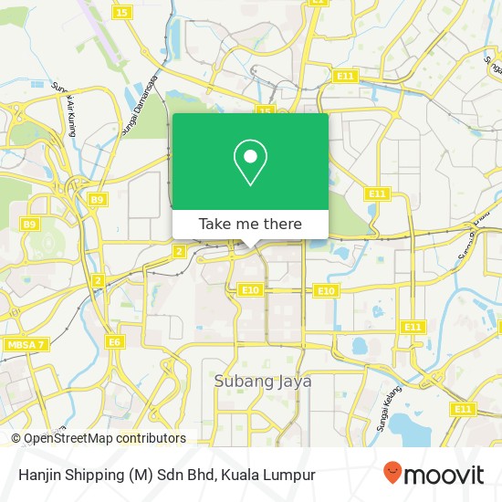 Hanjin Shipping (M) Sdn Bhd map