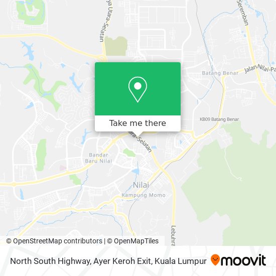 North South Highway, Ayer Keroh Exit map