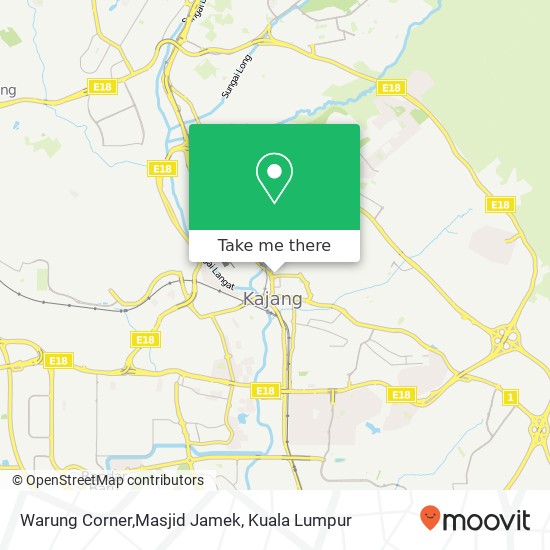 Peta Warung Corner,Masjid Jamek