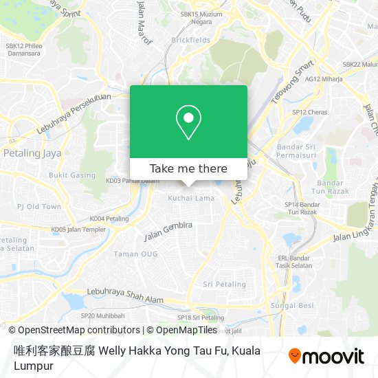 唯利客家酿豆腐 Welly Hakka Yong Tau Fu map