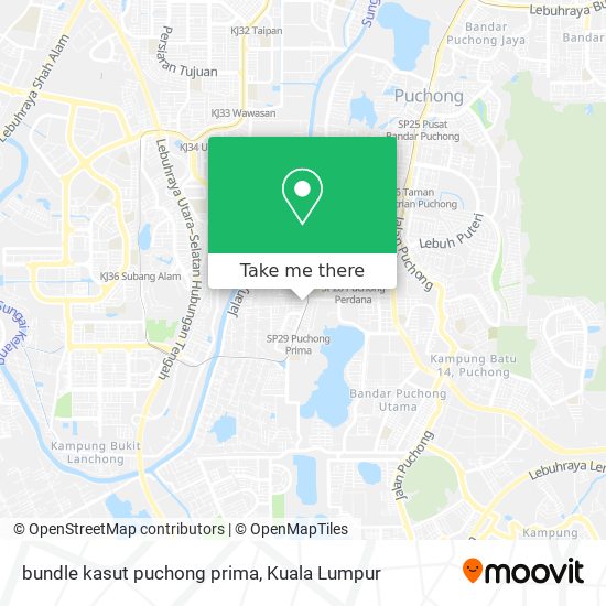 Peta bundle kasut puchong prima