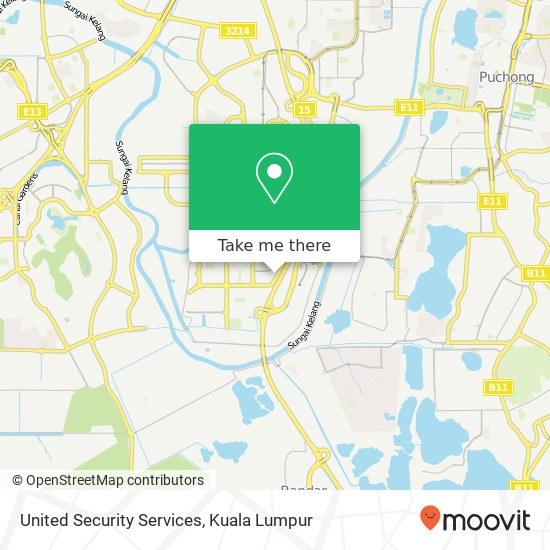 United Security Services map