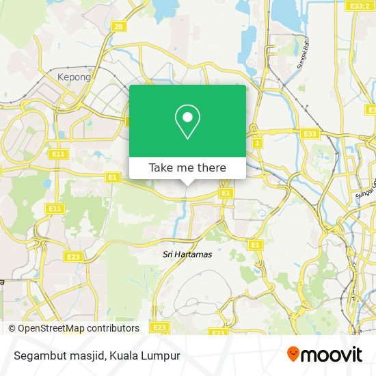 Peta Segambut masjid