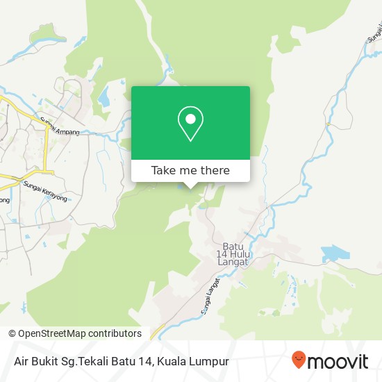 Air Bukit Sg.Tekali Batu 14 map