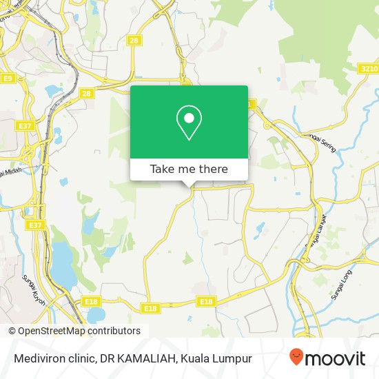 Mediviron clinic, DR KAMALIAH map