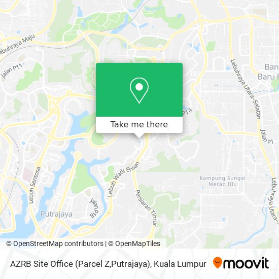Peta AZRB Site Office (Parcel Z,Putrajaya)