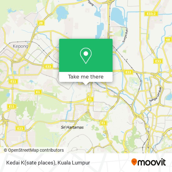 Kedai K(sate places) map