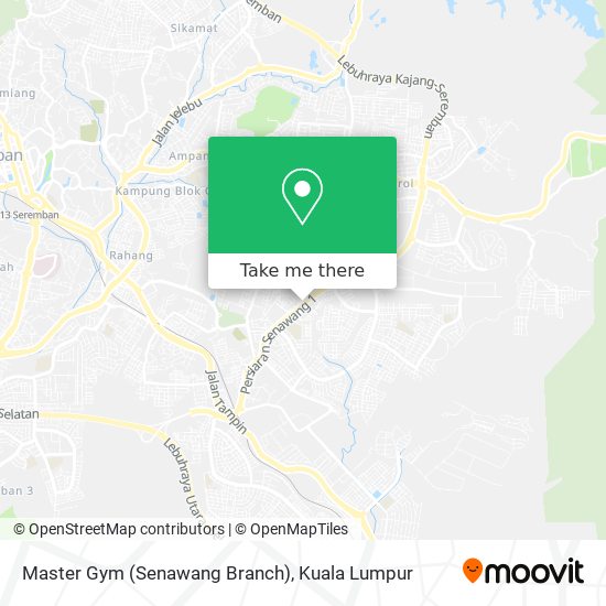 Peta Master Gym (Senawang Branch)