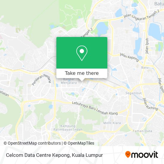 Celcom Data Centre Kepong map