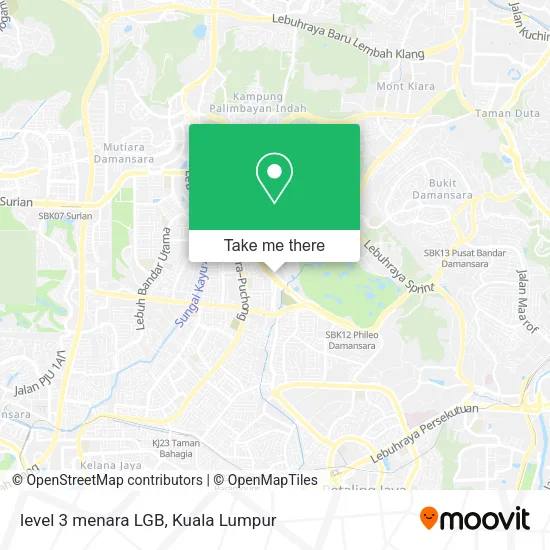 level 3 menara LGB map