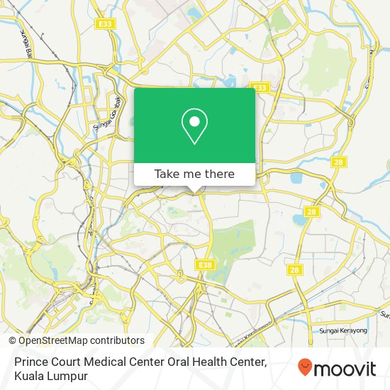 Prince Court Medical Center Oral Health Center map
