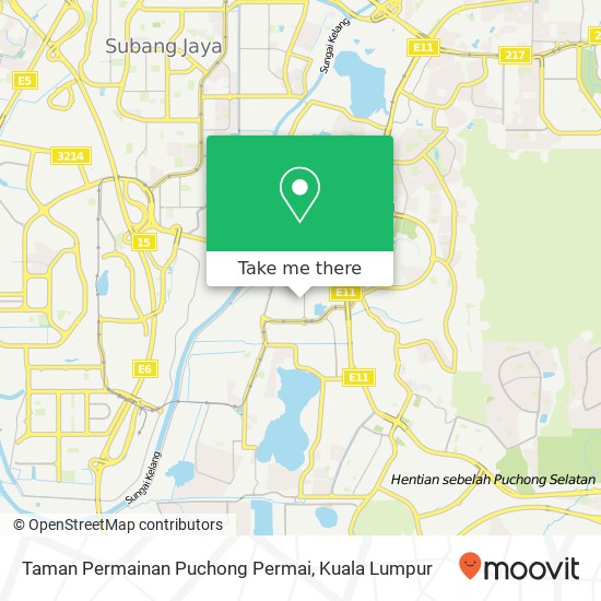 Peta Taman Permainan Puchong Permai