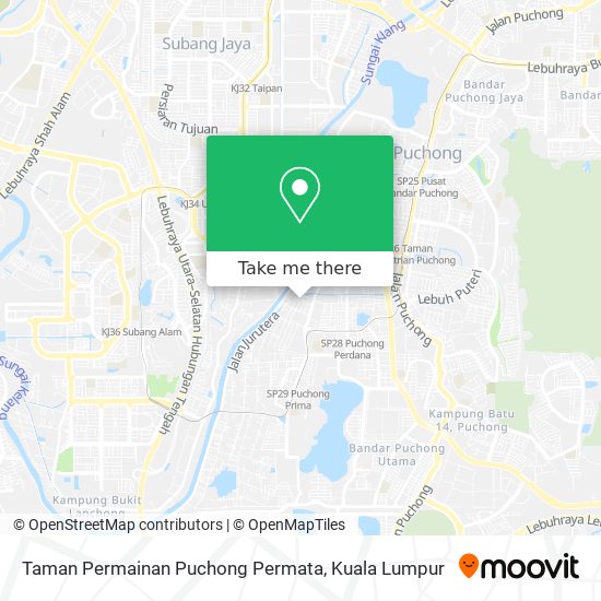 Taman Permainan Puchong Permata map
