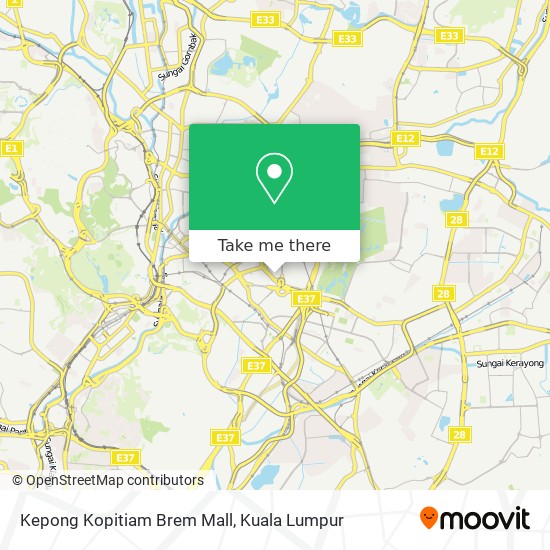 Kepong Kopitiam Brem Mall map