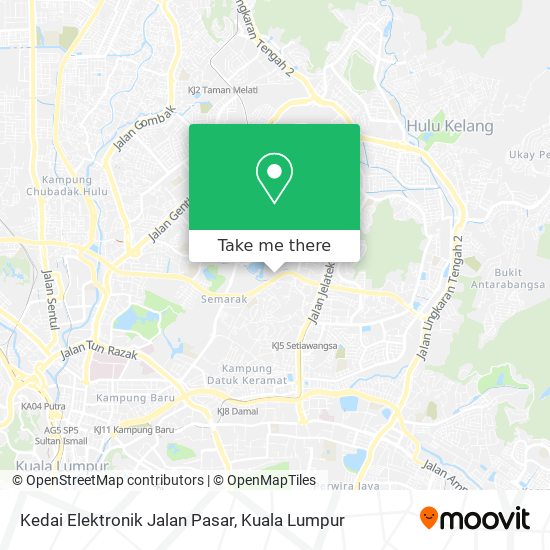 Peta Kedai Elektronik Jalan Pasar