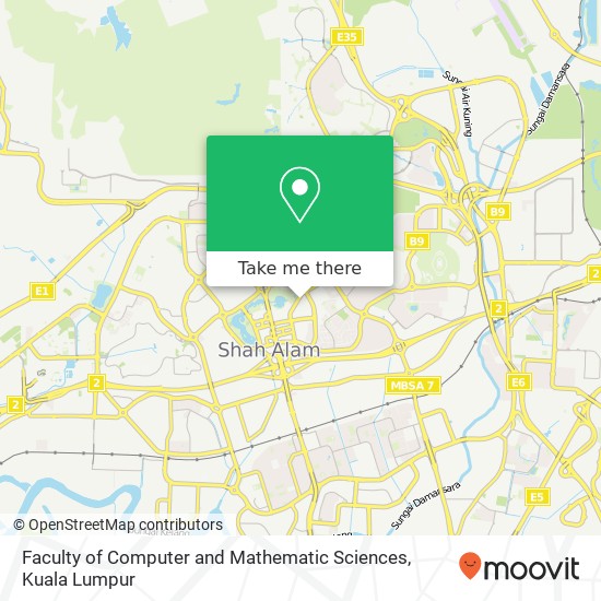 Faculty of Computer and Mathematic Sciences map