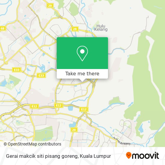 Gerai makcik siti pisang goreng map