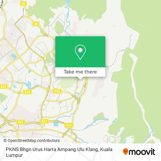 PKNS Bhgn Urus Harta Ampang Ulu Klang map