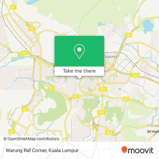 Warung Raf Corner map