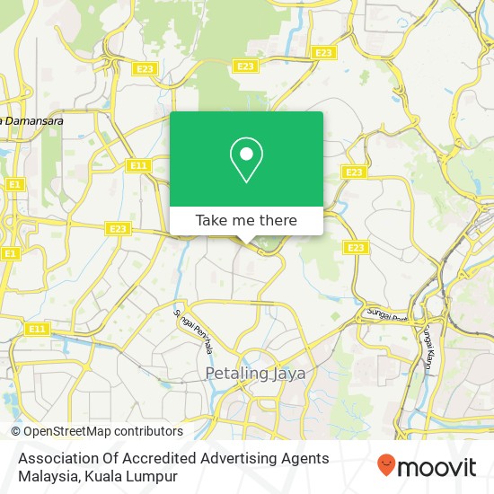 Association Of Accredited Advertising Agents Malaysia map