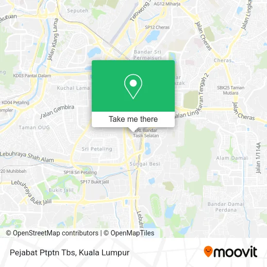 Pejabat Ptptn Tbs map