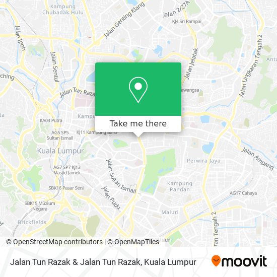 Jalan Tun Razak & Jalan Tun Razak map