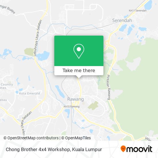 Chong Brother 4x4 Workshop map