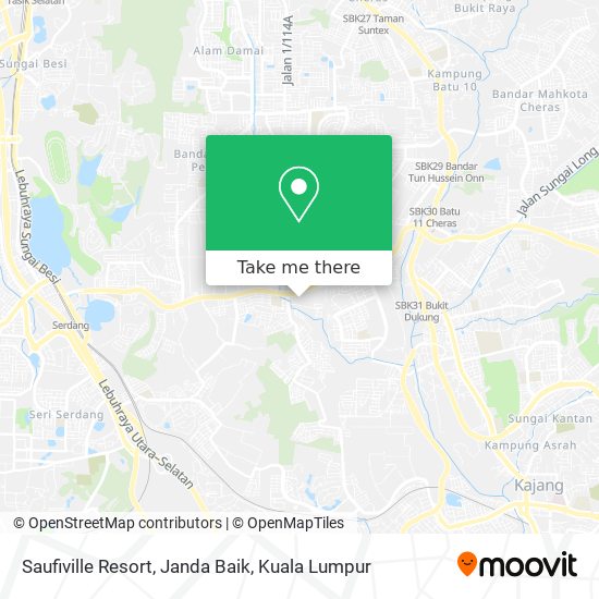 Saufiville Resort, Janda Baik map