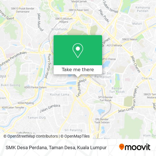 SMK Desa Perdana, Taman Desa map