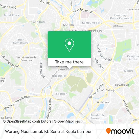 Warung Nasi Lemak KL Sentral map